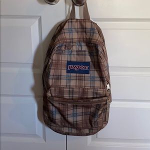 ❤️ Jansport Plaid Backpack